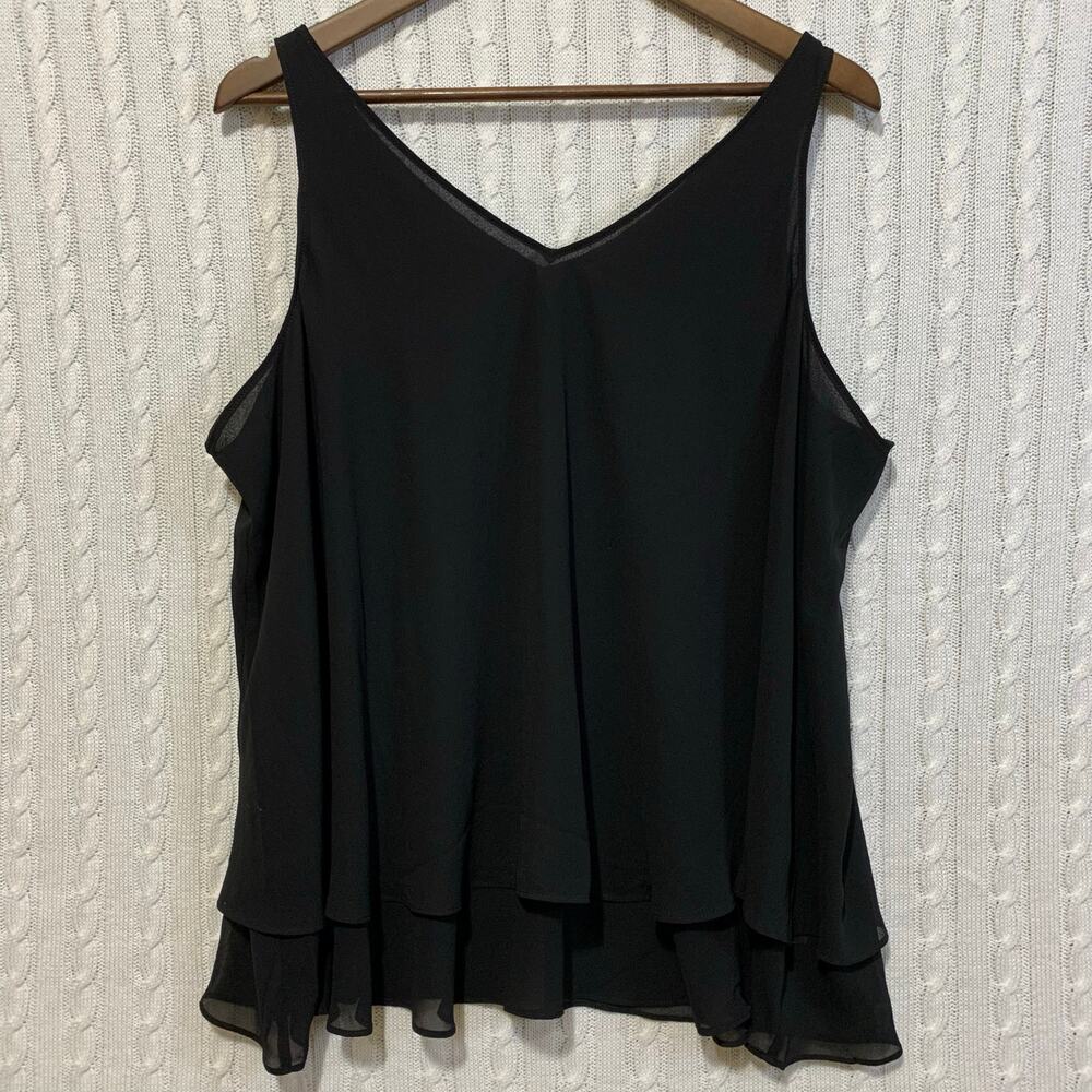 Lane Bryant Flowy Black Tank Women’s Size 16